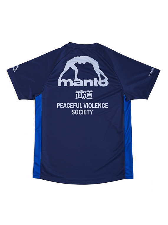 MANTO performance t-shirt SOCIETY navy blue