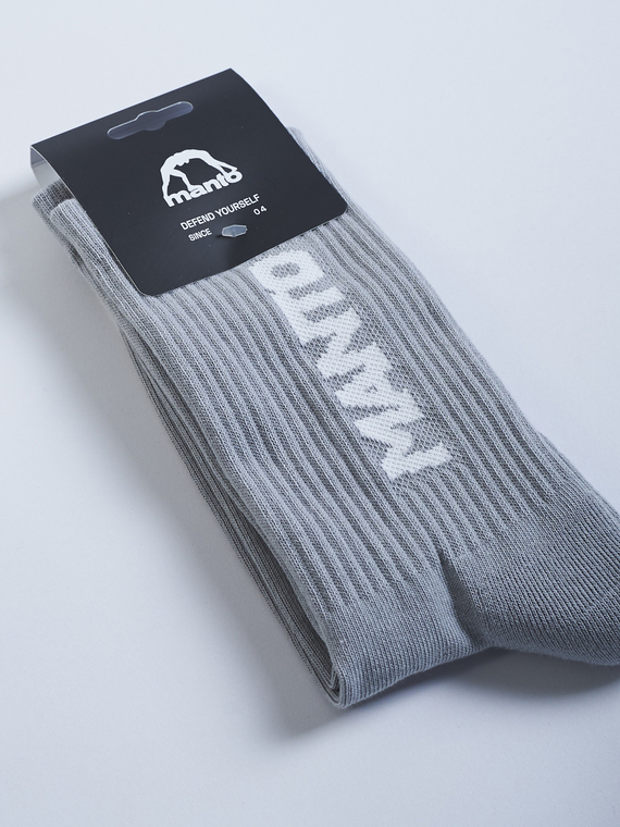 MANTO socks LOGOTYPE 23 gray