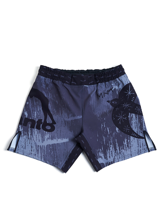 MANTO fight shorts LIVINGS gray
