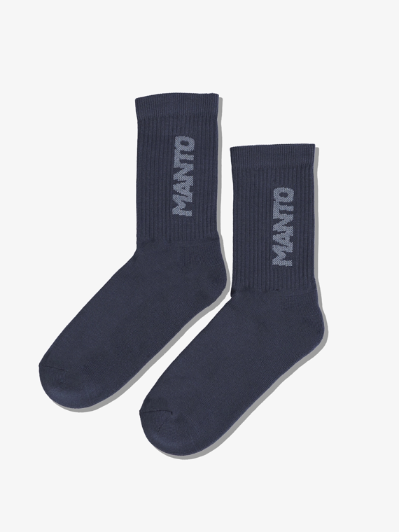 MANTO socks LOGOTYPE 23 graphite