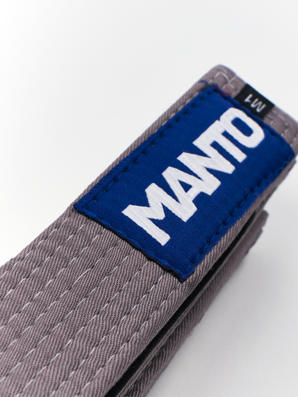 MANTO belt BJJ JUNIOR grey BJJ GEAR \ BJJ BELTS Top Quality