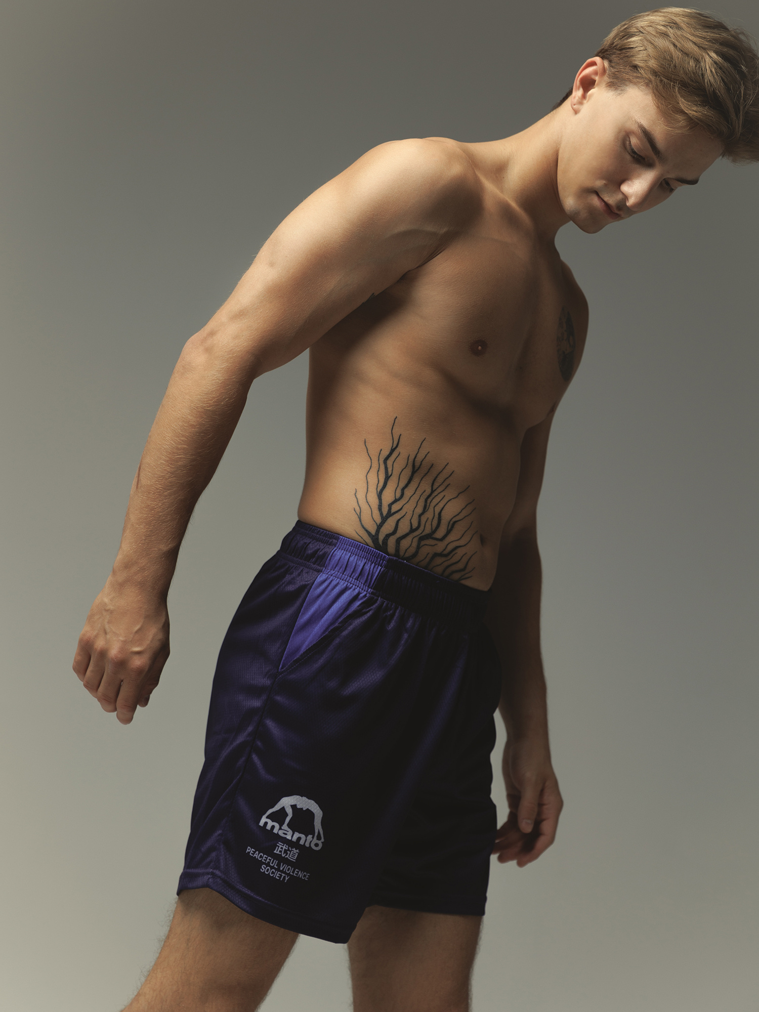 MANTO mesh shorts SOCIETY 2.0 navy blue