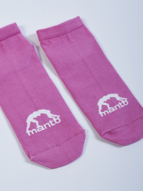 MANTO ankle socks LOGO pink