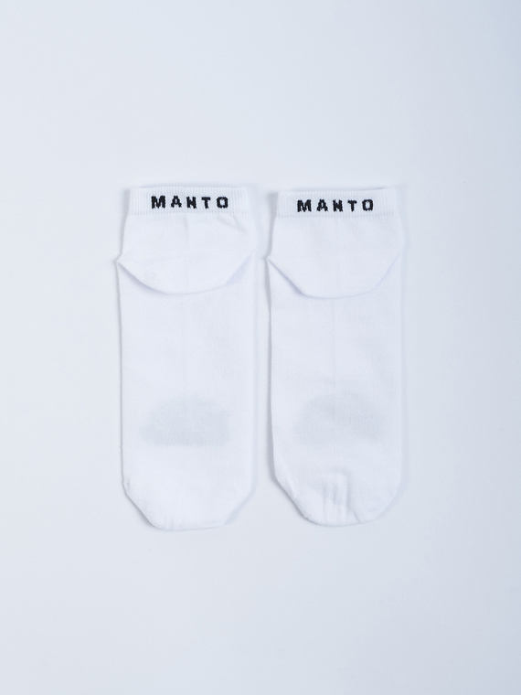 MANTO ankle socks LOGO white