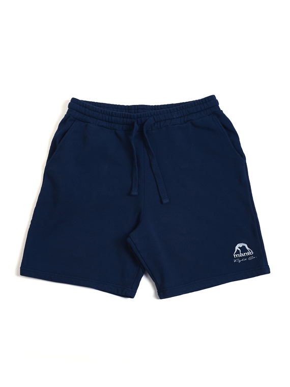 MANTO cotton shorts FIGHT CO navy blue