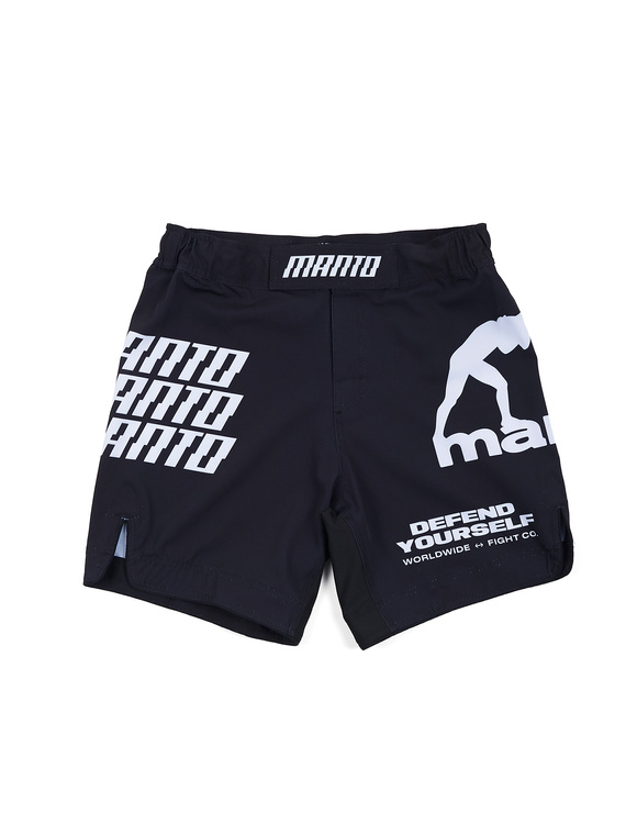 MANTO fight shorts DISTORT black