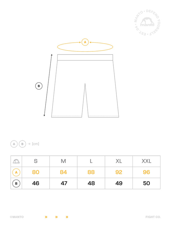 MANTO fight shorts DOOM