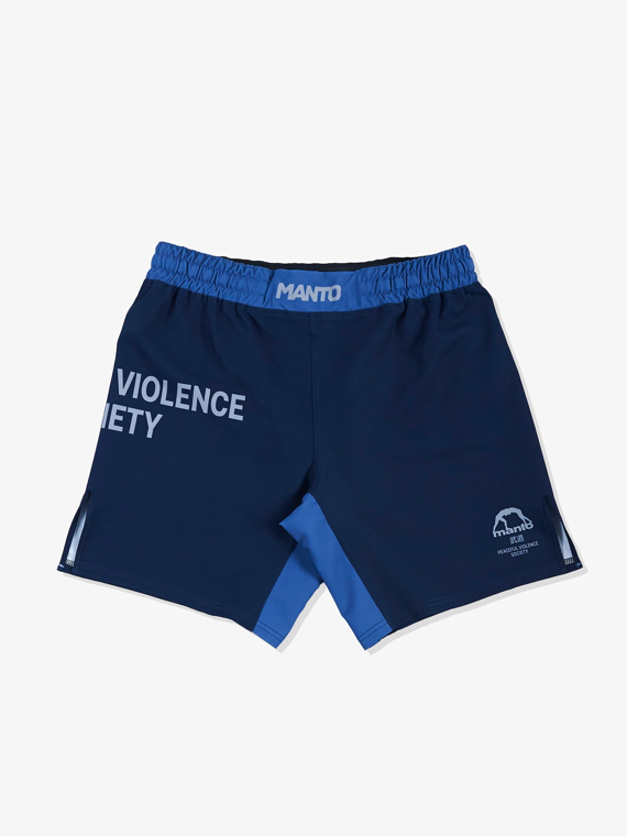 MANTO fight shorts SOCIETY navy blue