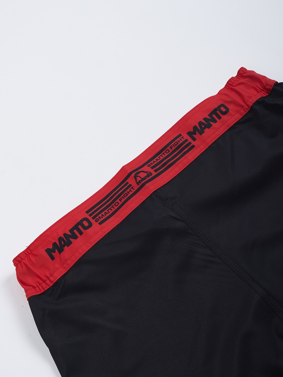 MANTO fight shorts STRIPE 2.0 black-red