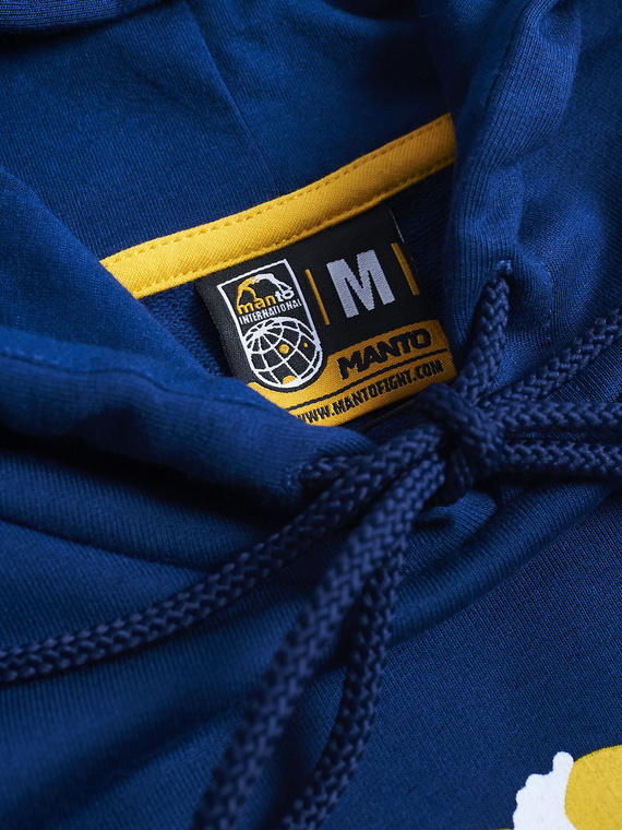MANTO hoodie LOGO 2.0 navy blue