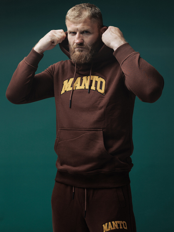 MANTO hoodie VARSITY brown