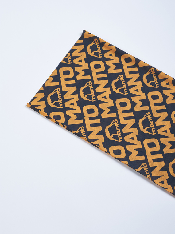 MANTO multiscarf PATTERN orange