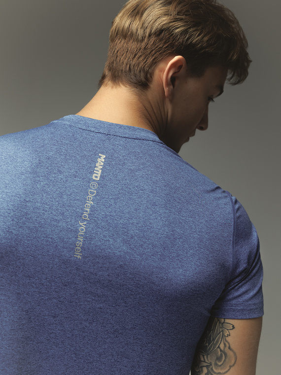 MANTO performance t-shirt ATHLETE 2.0 blue melange