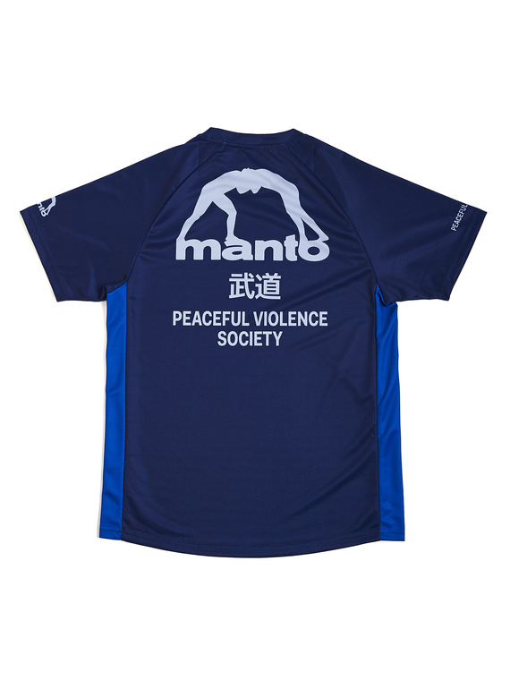 MANTO performance t-shirt SOCIETY navy blue