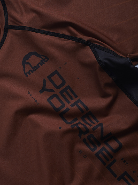 MANTO rashguard RANKED brown