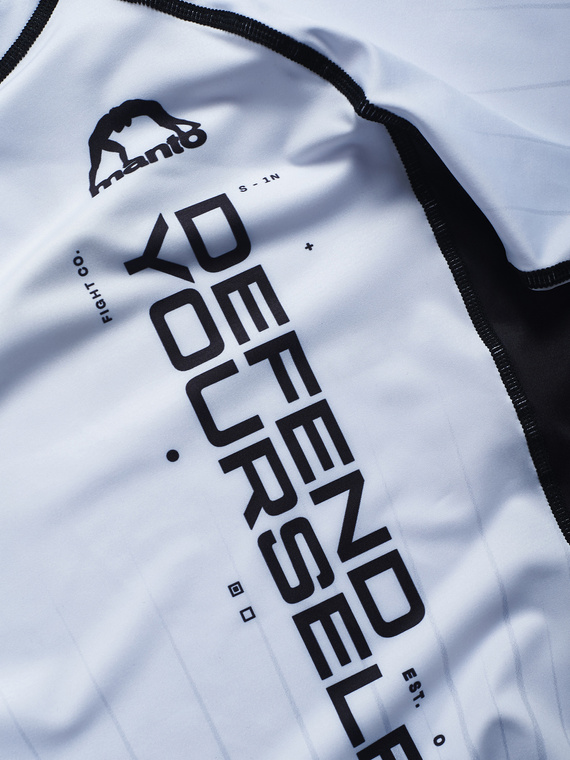 MANTO rashguard RANKED white