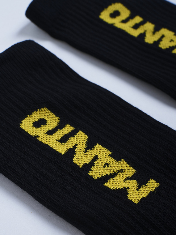 MANTO socks LOGOTYPE 23 black