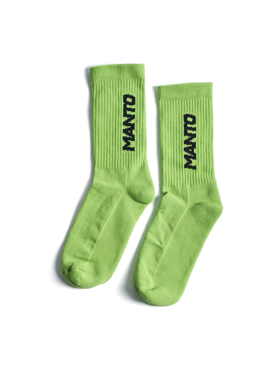 MANTO socks LOGOTYPE 23 green