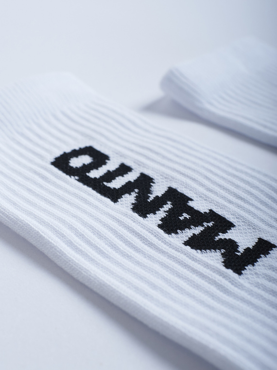 MANTO socks LOGOTYPE 23 white