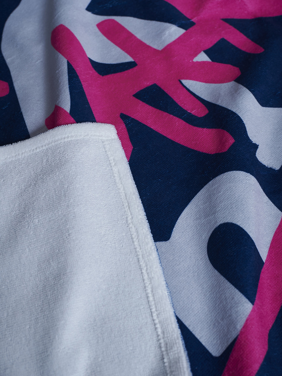 MANTO sports towel TAG navy blue