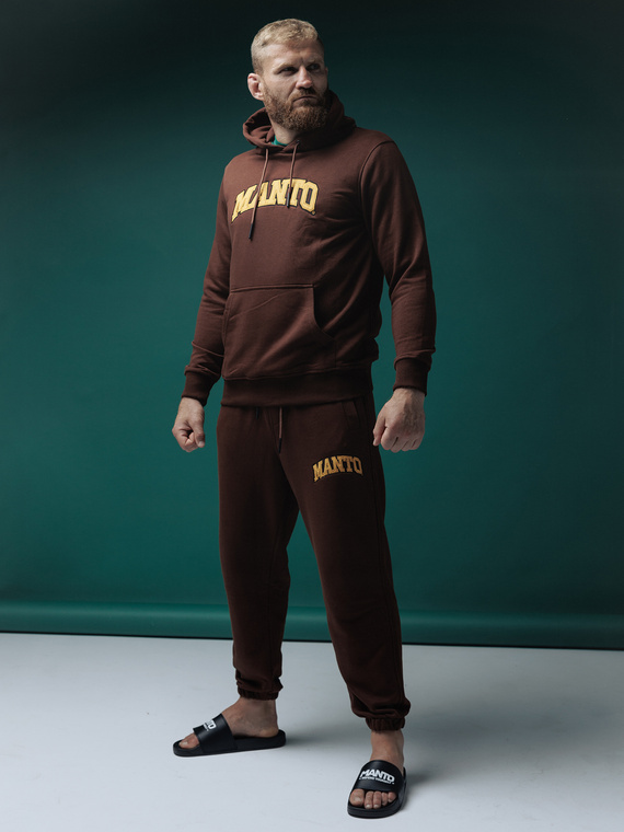 MANTO sweatpants VARSITY brown