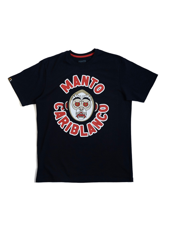 MANTO t-shirt  CARIBLANCO black