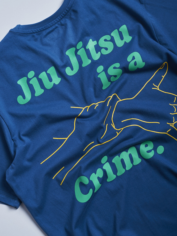 MANTO t-shirt  CRIME navy blue