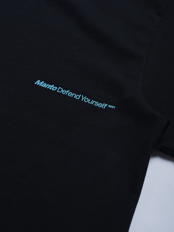 MANTO t-shirt DEFEND 23  OVERSIZE black