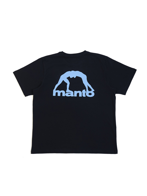 MANTO t-shirt DEFEND OVERSIZE black-blue