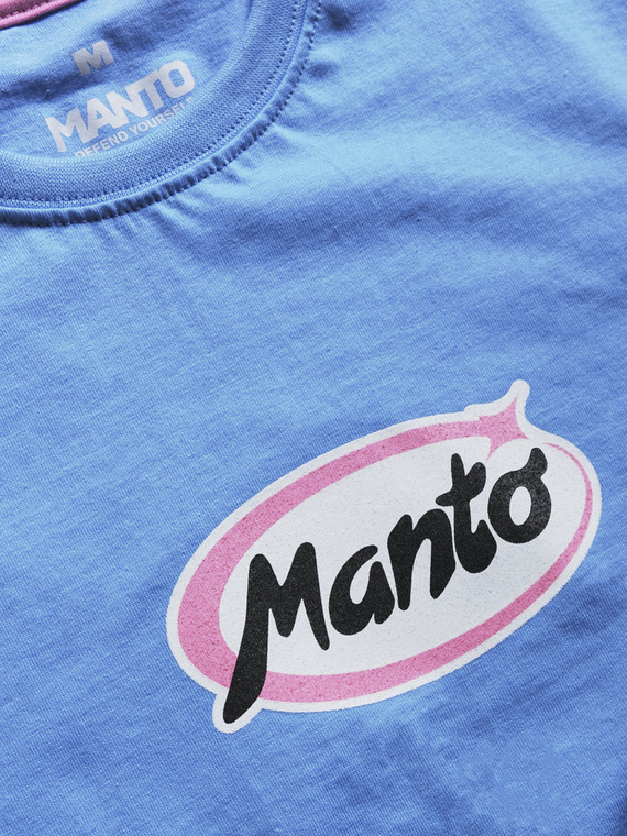 MANTO t-shirt DOGS azure