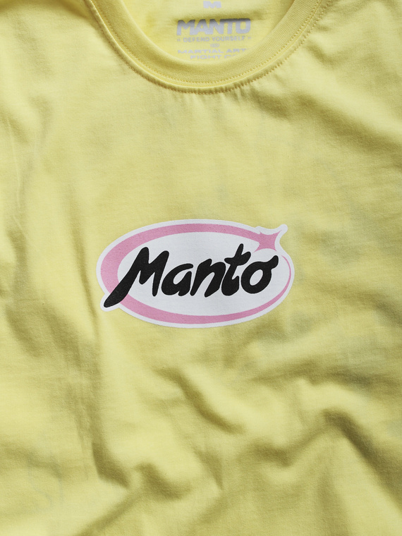 MANTO t-shirt DOGS yellow