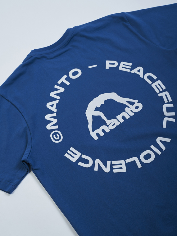MANTO t-shirt MISSION navy bule