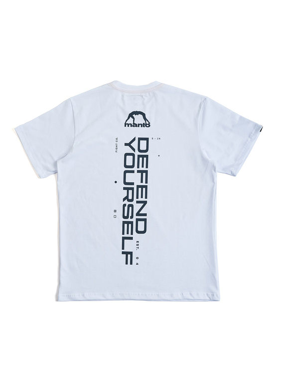 MANTO t-shirt  SLIDE white