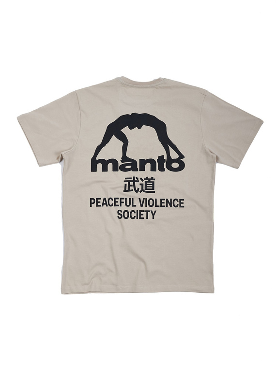 MANTO t-shirt SOCIETY beige