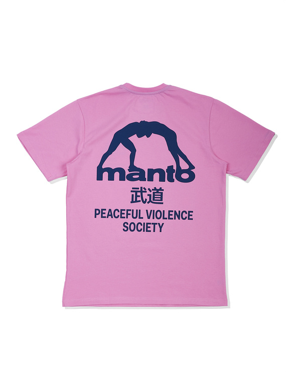 MANTO t-shirt SOCIETY pink