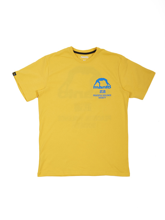 MANTO t-shirt SOCIETY yellow