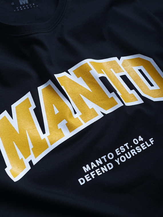 MANTO t-shirt VARSITY OVERSIZE black