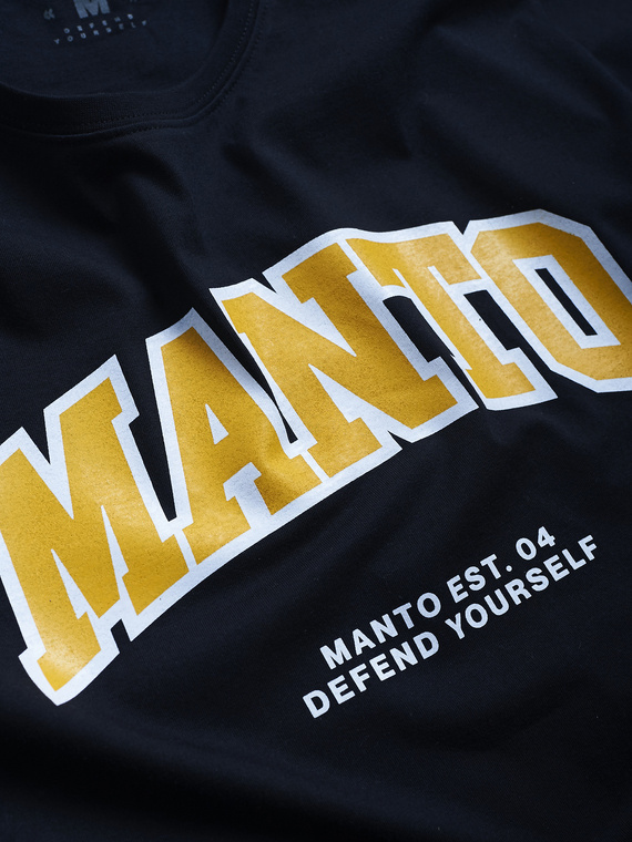 MANTO t-shirt VARSITY OVERSIZE black