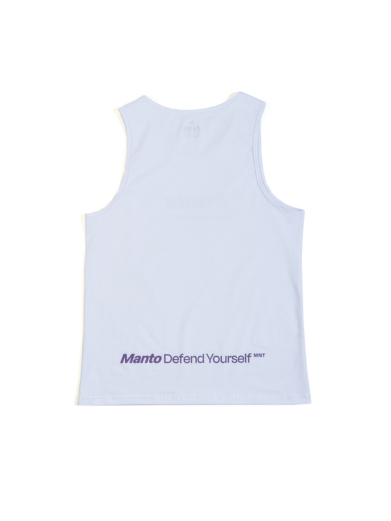 MANTO tank top DEFEND 23 white