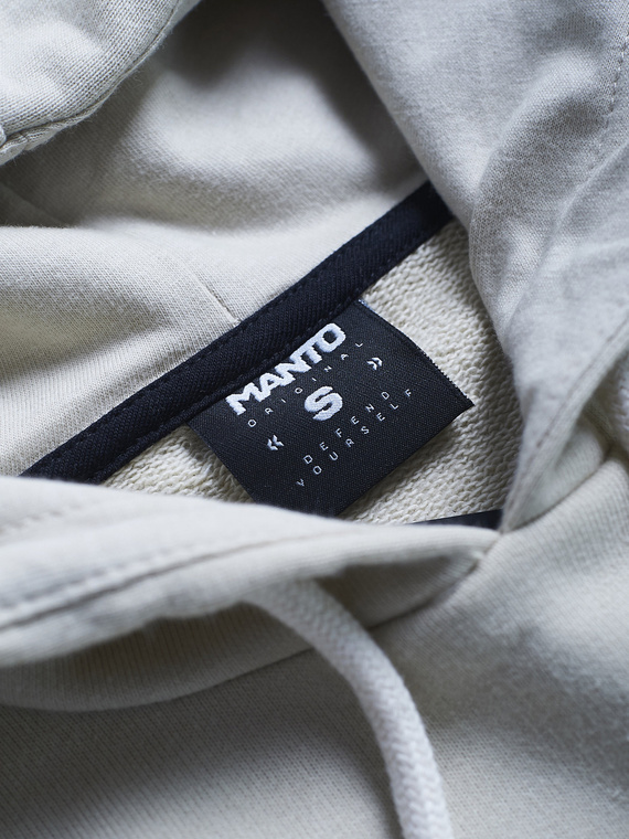MANTO women's cropped hoodie SOCIETY beige