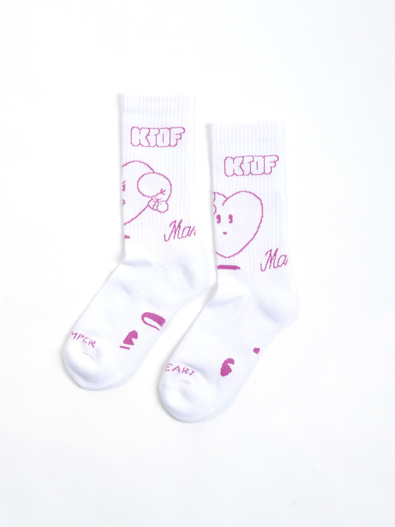 MANTO x KTOF socks HEART white