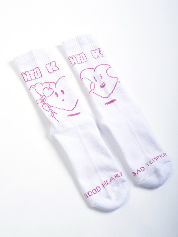 MANTO x KTOF socks HEART white