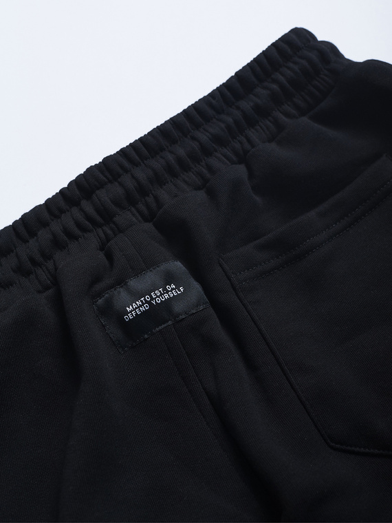 MANTO Baumwollshorts VARSITY schwarz