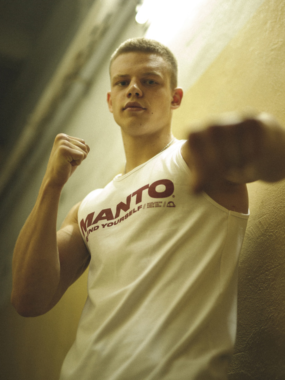 MANTO Muskelshirt DEFEND weiss