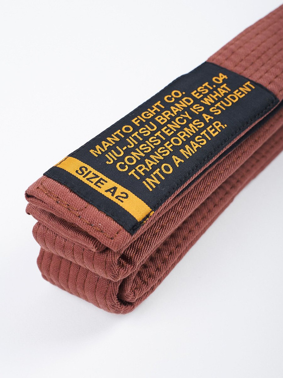 MANTO belt BJJ MOTTO brown