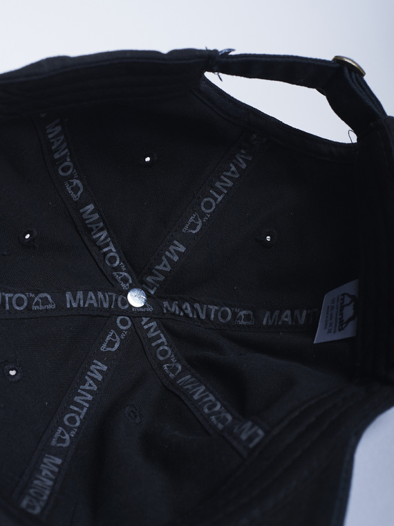 MANTO dad cap LABEL 23 schwarz