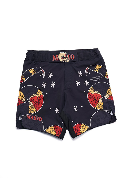 MANTO fight shorts CORAL schwarz