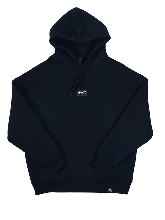 MANTO hoodie LABEL OVERSIZE schwarz