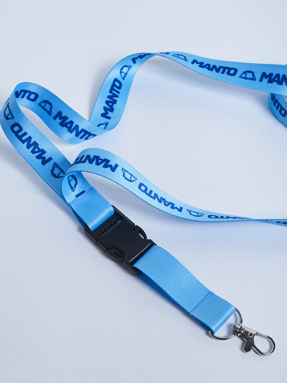 MANTO key holder LOGOTYPE blue