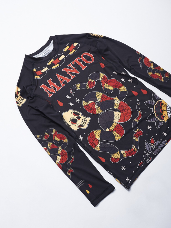 MANTO longarm rashguard CORAL schwarz